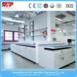All Wood Corrosion Resistance Lab Island Bench Chemistry Lab Furniture