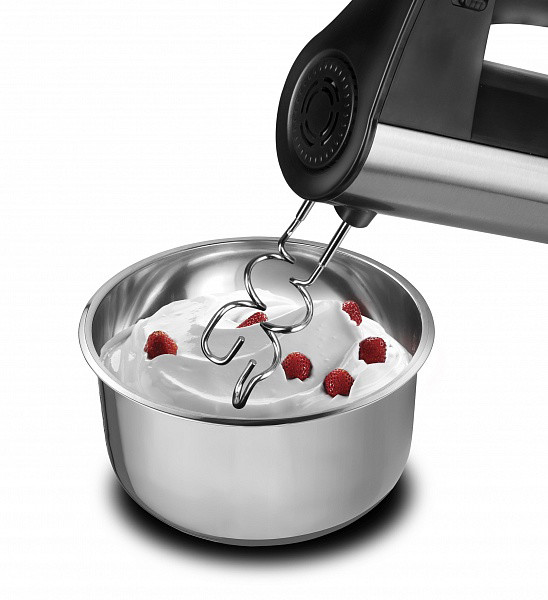 Max 500W Stainless Steel HM501 Hand Mixer With Egg Beaters and Dough Hocks