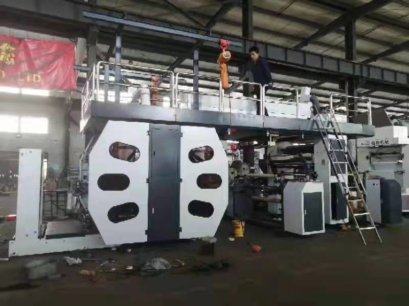Economic Six Color Central Drum Flexo Printing Machine with 6 Color UV DIE CUT SLITTING SERVO for Auto Sticker Label