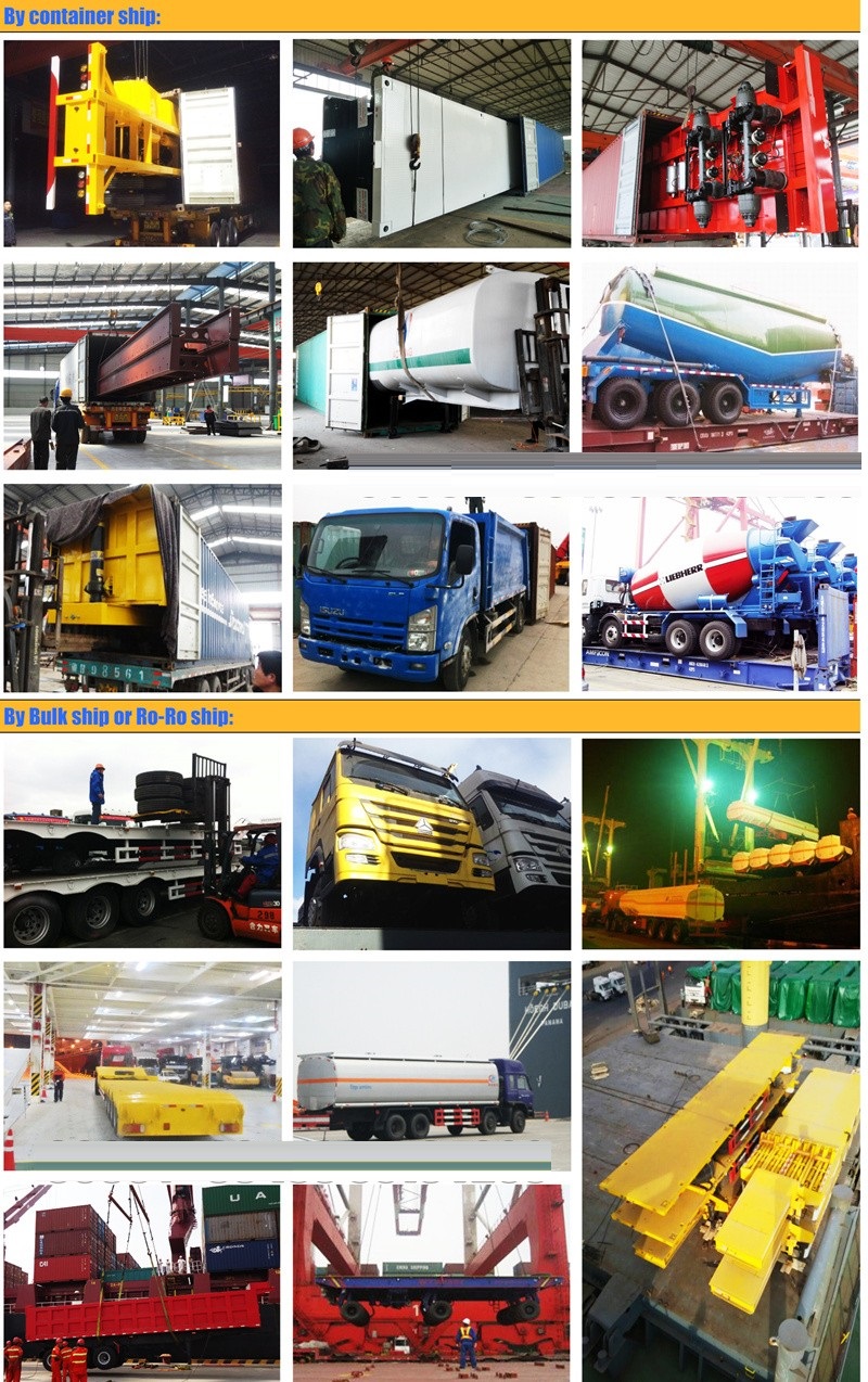 3 Axle Flat Bed 40ft Container Truck Trailer with Twist Locks and Max Payload 50ton