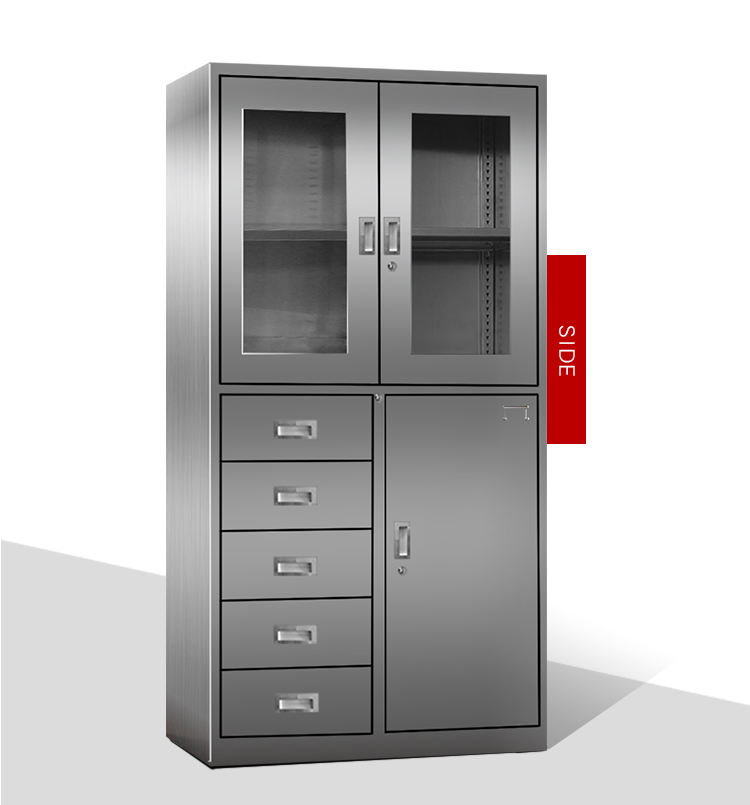 0.5mm To 1.2mm Library Stainless Steel File Cabinet