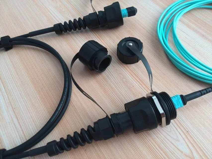 ODVA MPO Waterproof Protection Terminating Fiber Optic Cable IP68