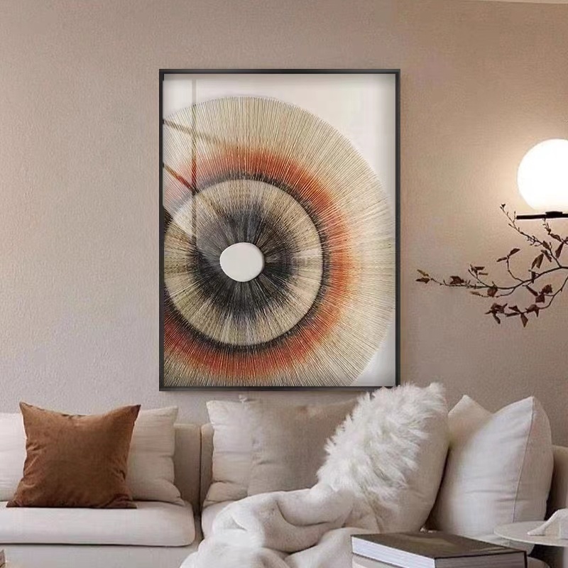 6 Color Handmade Abstract Art Paintings Wall Arts 3D Home Crafts Customized Size