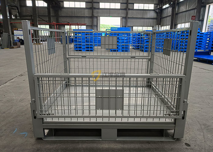 Steel Collapsible Pallet Cage With Padlock Locking System 50kg