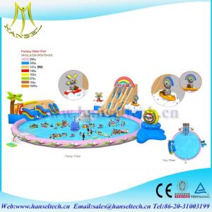 China Hansel 2017 hot selling PVC outdoor play area blow up ball pits wholesale