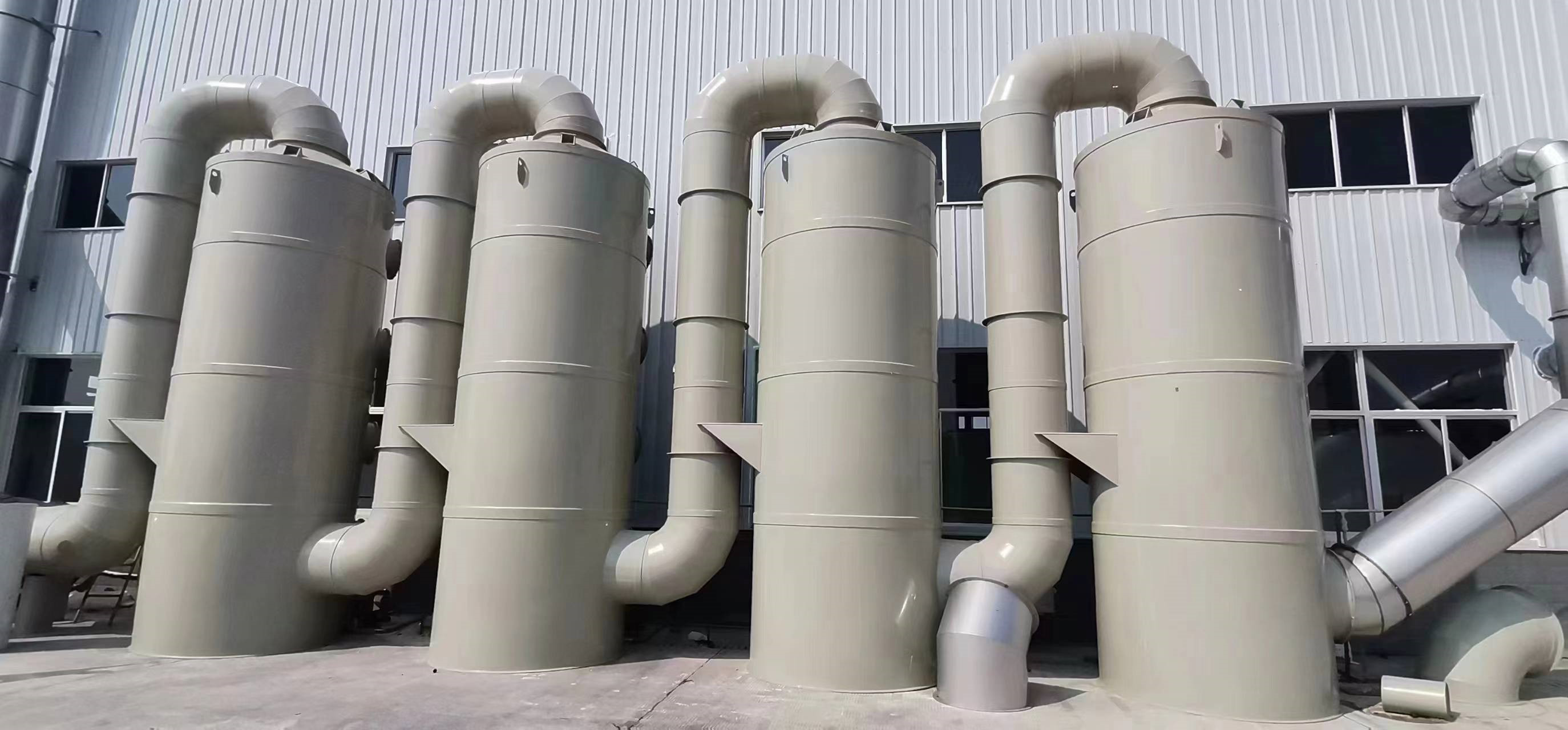 Corrosion Resistance Spray Waste Gas Treatment Plants Purification Towers Multi Functional