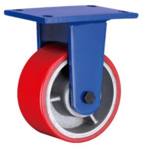 China Polyurethane Wheel On Cast Iron Super Heavy Duty Castors 1800kgs 1.8T wholesale
