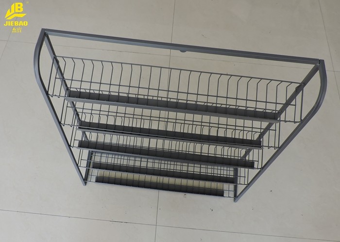 Gray Colour Spice Steel Rack For Kitchen Five Layers Customized Size