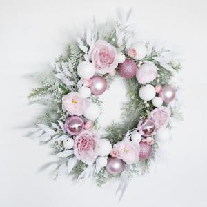 China 35-42cm Artificial Plant Wall Panels Eucalyptus Wreath wholesale