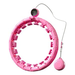 China ABS PVC PP Smart Counting Hula Hoop , Adjustable Abdominal Waist Fitness Hoop wholesale