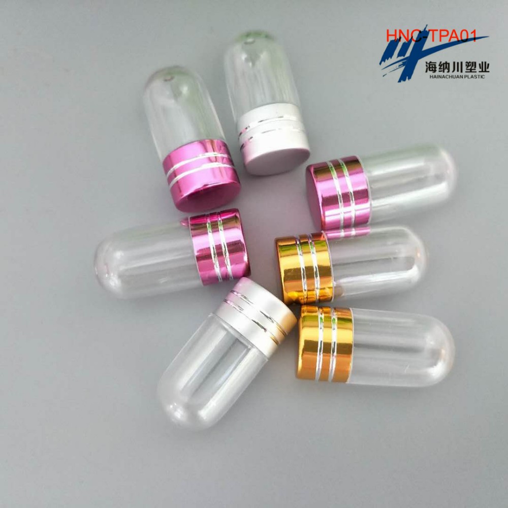 Leopard Shape 1g Clear Pill Bottles Aluminum Rhino Gold Capsules