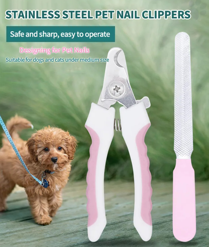 Stainless Steel Pet Grooming Scissors Dogs Cats Nail Cutter Clippers