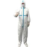 Safe Personal Protection Disposable Plastic Gown Self Defense White Color