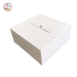 China White Square Jewelry Paper Gift Box , Antique Marble Jewelry Box wholesale