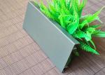 Grey Aluminium Skirting Board Profiles Powder Coating Anti Wear 0.8mm Thickness