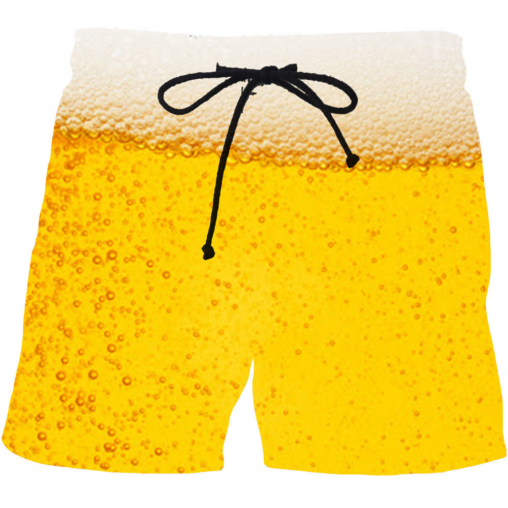 Anti UV Custom Swim Trunks Digital Sublimation Printing Shorts For Men Breathable