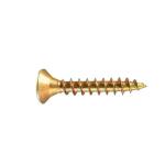 Coarse Thread Chipboard Screw Yellow Zinc Plated Carbon Steel Chipboard Screws