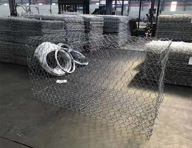 Stainless Steel Woven Gabion Box Hydraulic Engineering Rockfall Barrier Heavy Duty Rustproof Free Assembly