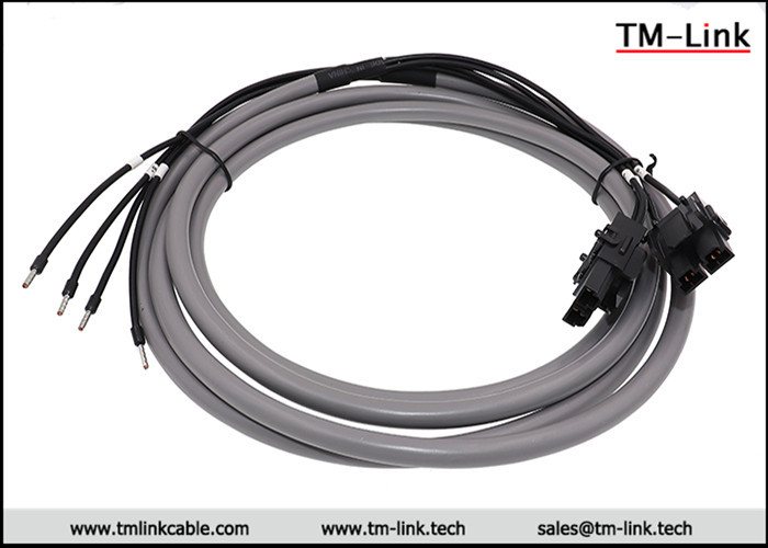 Molex SD-42816-0212 to European terminals customized cable assembly