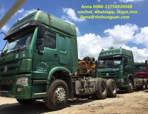China Euro 3 Used Tractor Head , 6x4 Tractor Head 13000 Kg Vehicle Weight wholesale