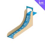 Indoor Or Outdoor Childrens Surf Playground Slide Injury Free Ride Vibrant
