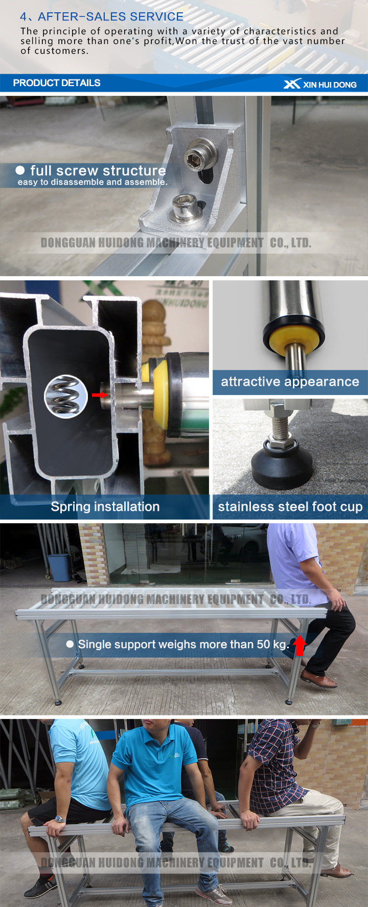 Straight Running Shipping Roller Conveyor System For Transportation