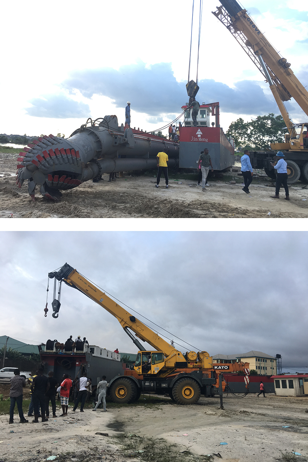 Dredger installation and training