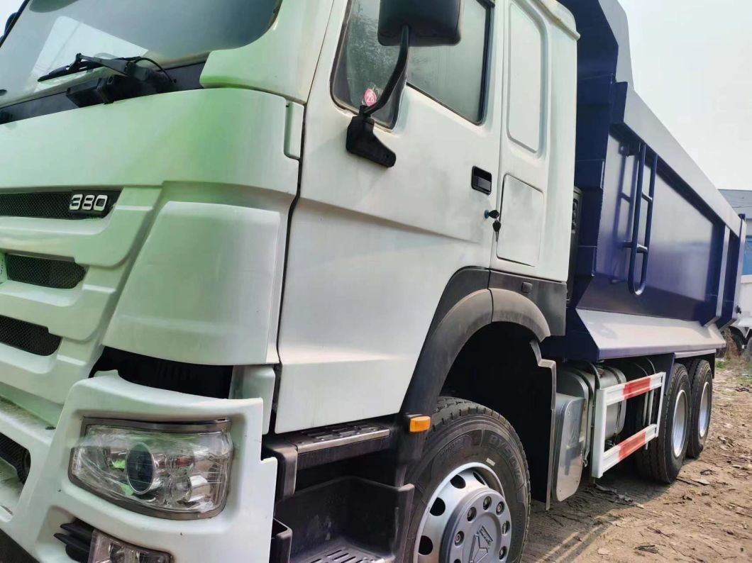 Sinotruck HOWO 6*4 Dump Truck Secondhand Truck 10tires White and blue U-Type Dump Truck