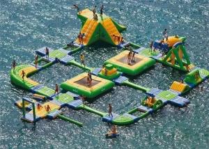 China Large Adult Inflatable Water Park , Inflatable Aqua Park One Stop Service wholesale