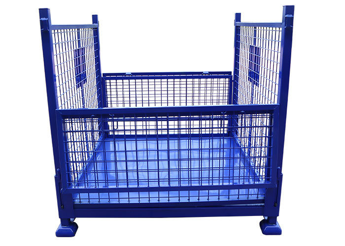 Collapsible Pallet Mesh Cage Stackable Stillages Storage Container