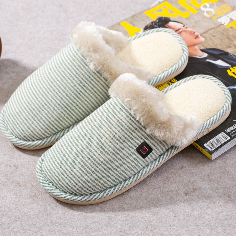 Heated Electric Foot Warmer Slippers 65Degree For Women 3 Levels Control