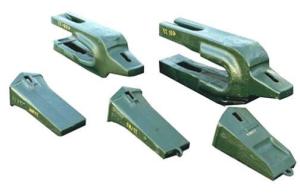 China TZ WK-55 Casting Excavator Shovel Bucket Teeth Green Red Black wholesale