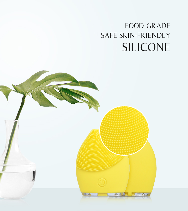 Home Use Silicone Facial Cleansing Pad / Sonic Face Cleanser Silicone Private Label