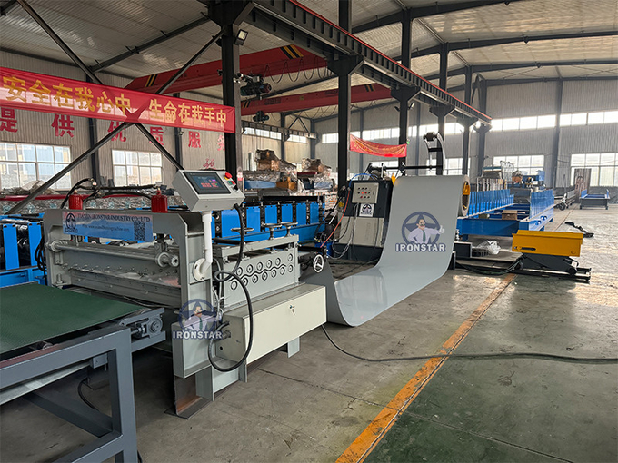 Automaric decoiler – cut to length – transport – auto stacker whole line machine Galvanized steel or PPGI