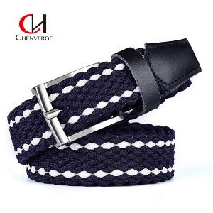 China Female Plaid Woven Cloth Belt Retro Hand Grey Blue And Black Color wholesale