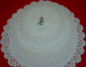 christmas tablecloths cotton and linen, Tablemat, Corcheted Lace Table linen, Tablecloth