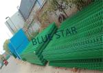 Highways Green Metal Fencing , High Strength Welded Galvanised Mesh Fencing