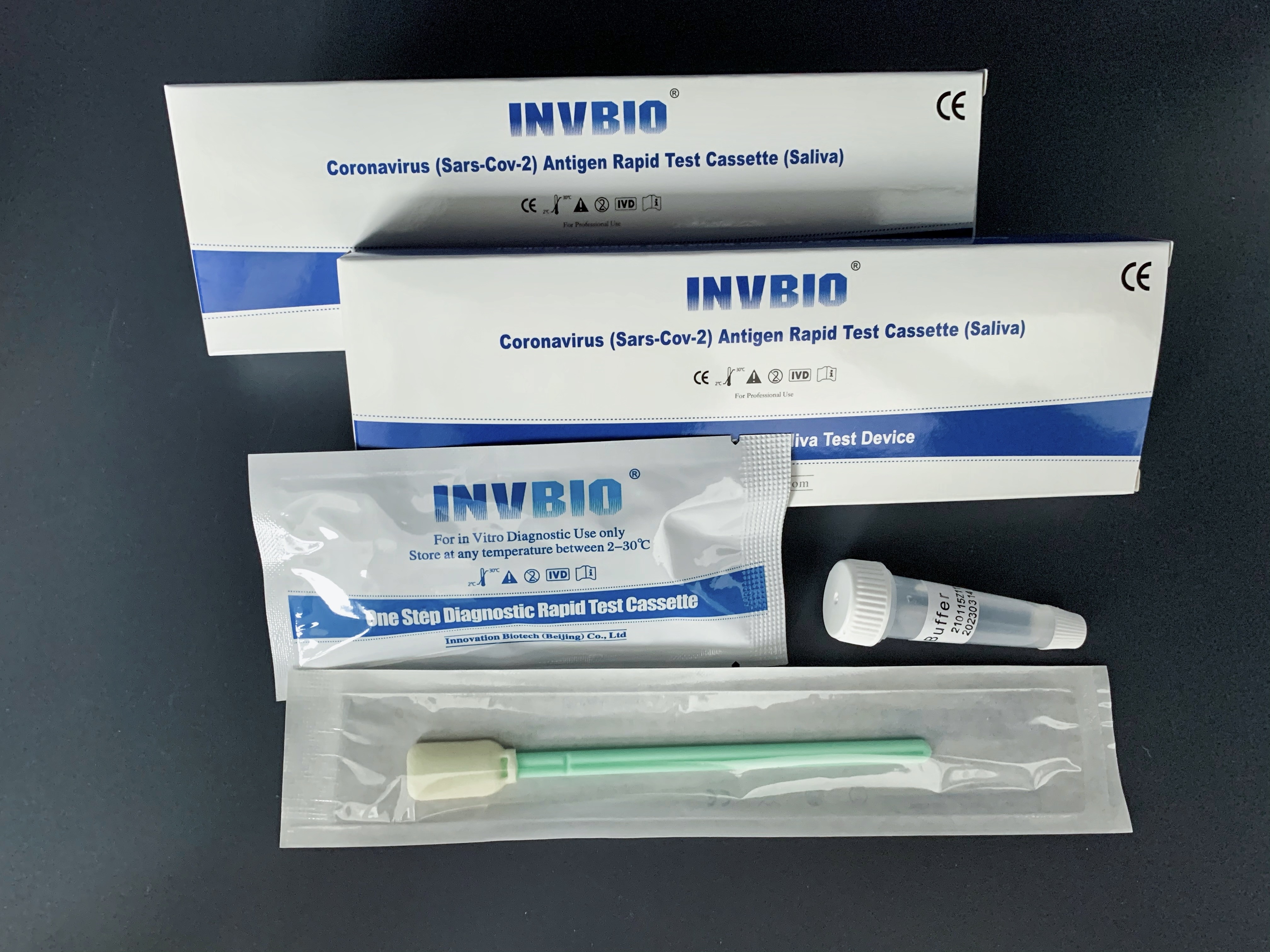 INVBIO Accuracy Coronavirus Saliva Rtk Test 5pcs/ Box Qualitative Detection
