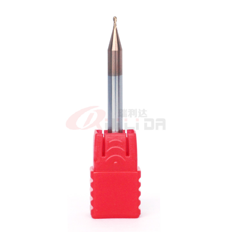 Cnc Ball Nose End Mill For Titanium 3/16" 1/8" 1/4" 1/2 2 Flute Carbide End Mill Hrc 55