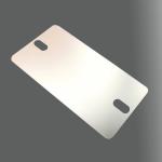 Custom Stainless Steel Brass Aluminum Name Plate Metal Silver Color