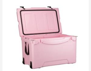 China 75L Wheeled Rotomolded Ice Box With PU Insulation wholesale