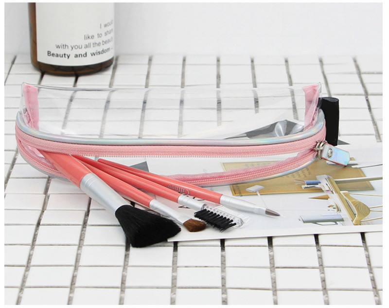 Waterproof Transparent Large Brush PVC Makeup Bag