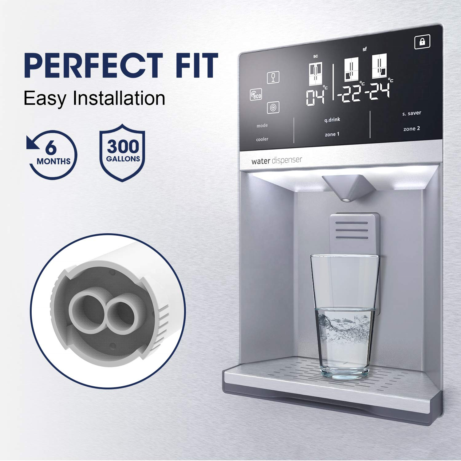 UF-001 F088-01 Melitta Sub/Zero DA2900020B Water Filter Replacement
