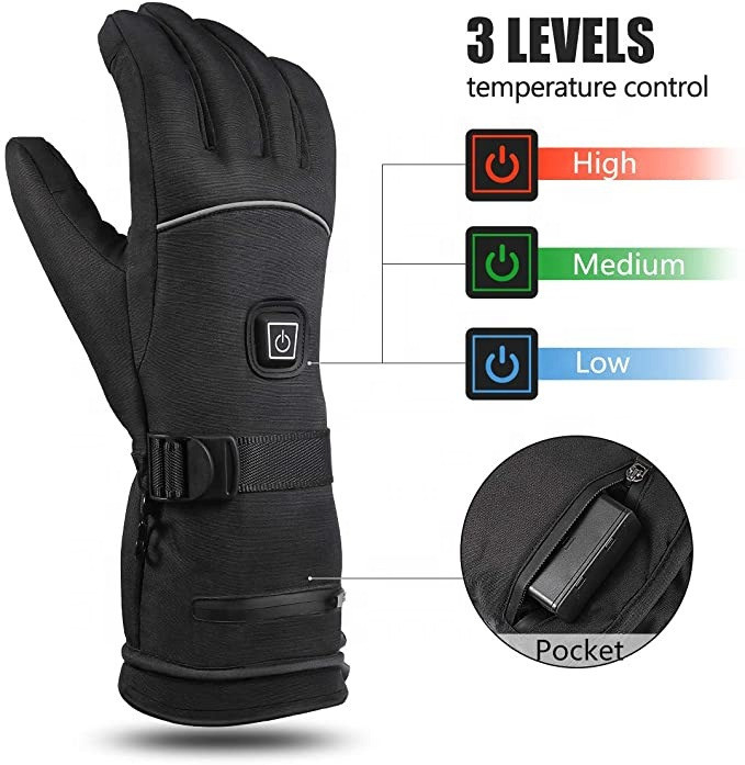 5v Winter Outdoor Ski Washable Electric Heating Gloves Graphene Heating Sheet