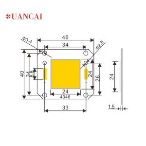 China Street Light US Bridgelux 2700K 100W Floodlight COB Chip wholesale