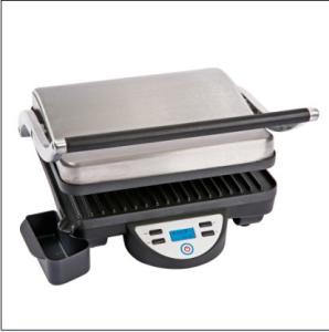 China LCD Display Stainless Steel Panini Grill wholesale