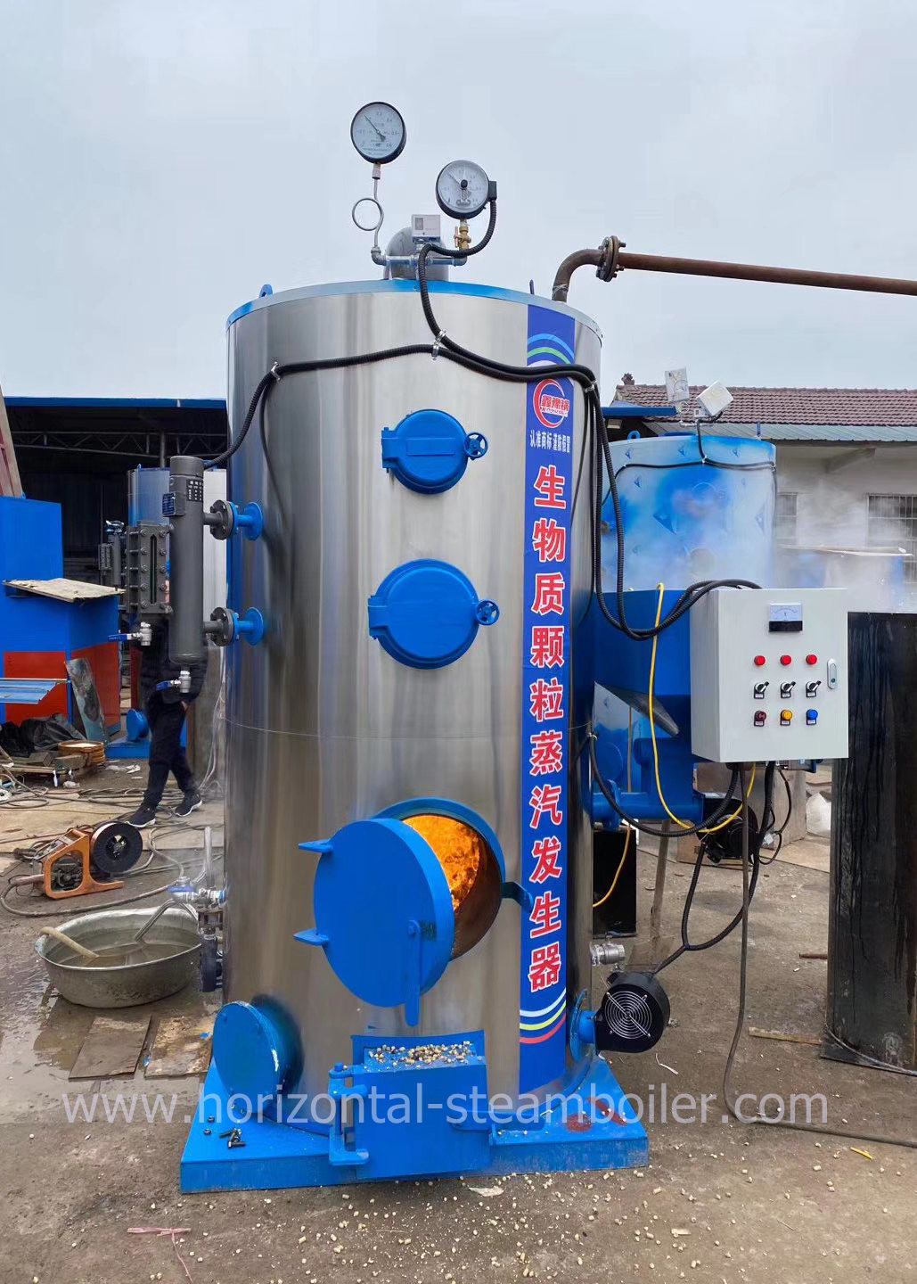 Waste Wood Pellet Heating Biomass Boiler For Mushroom High Efficiency
