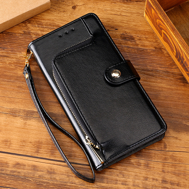 Multifunction Leather Shockproof Anti-fall Wallet Case for Aquos Sense 6S 7 Plus SHG05 R5G