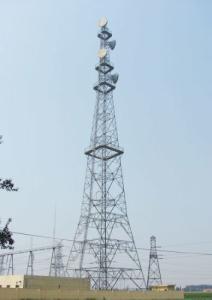 China 20m 30m 40m 50m 4 Legged Tower Microwave Communication Antenna wholesale