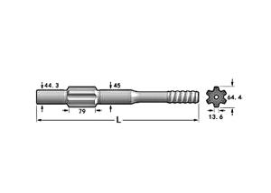 China Hd712 788mm Shank Adapter Custom Logo Water Well Drilling wholesale